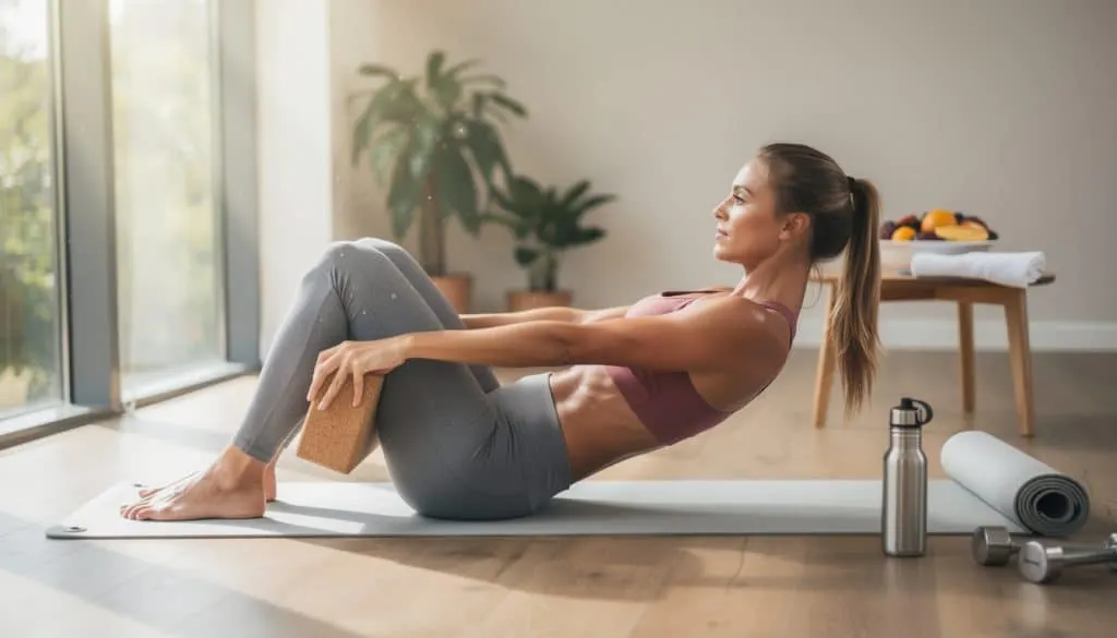 découvrez comment renforcer vos abdominaux efficacement grâce à des exercices de pilates combinant l'utilisation d'une brique de yoga pour un entraînement ciblé et en douceur.